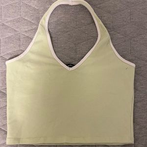 lime halter top